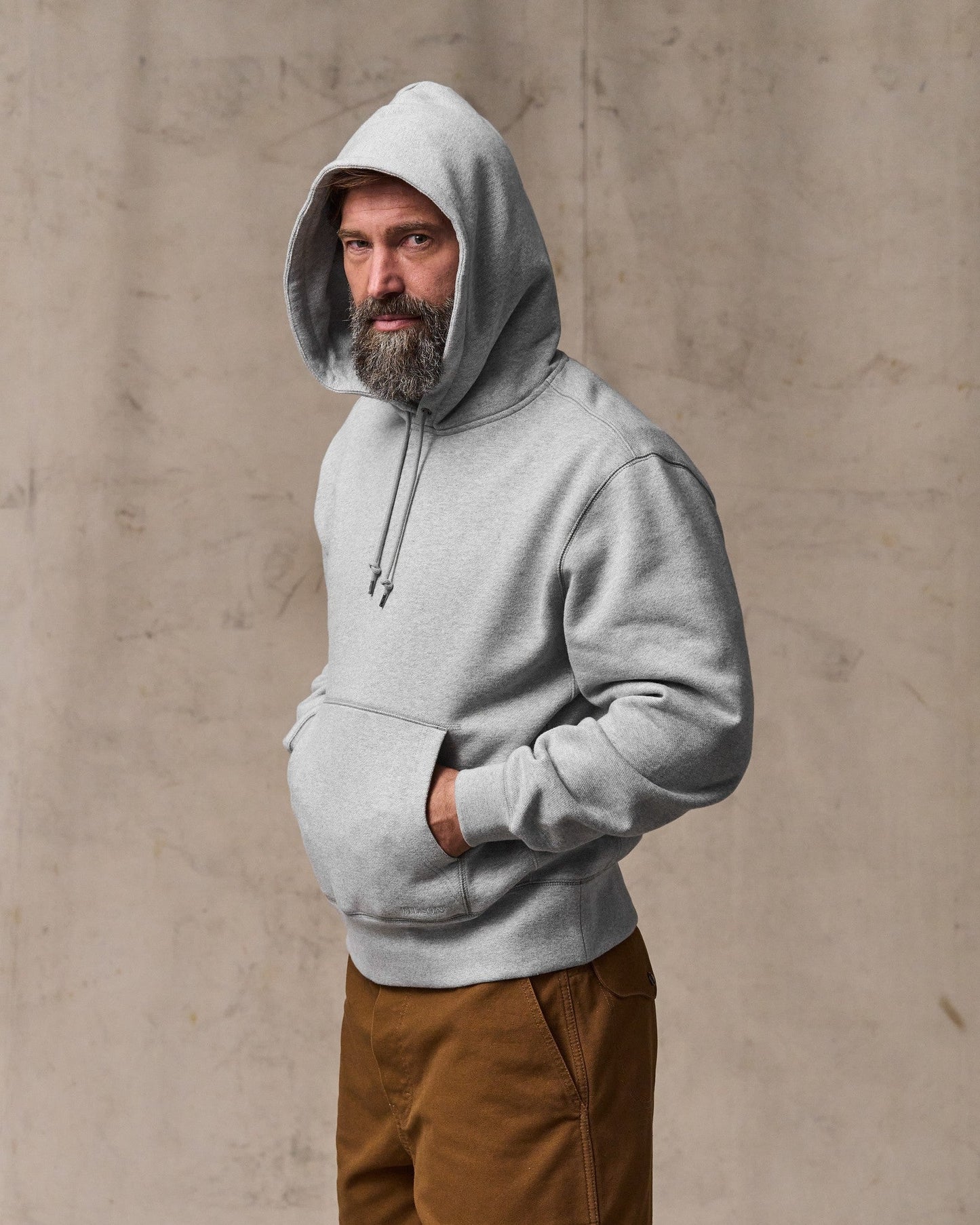 14-oz. Heritage Fleece Hoodie - Gray Heather