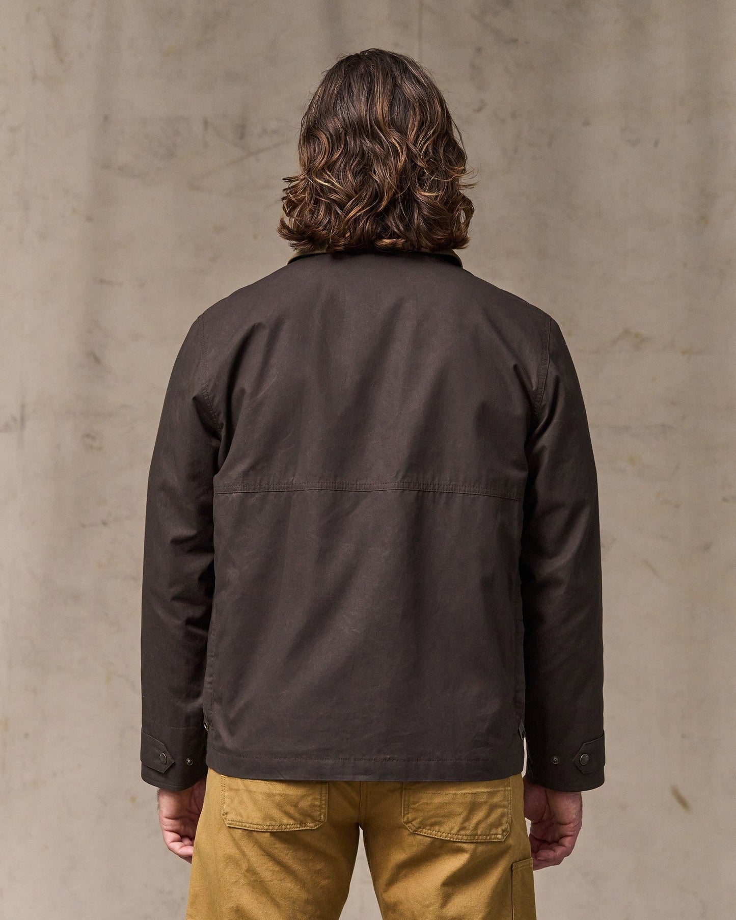 Dry Wax Short Field Jacket - Dark Brown