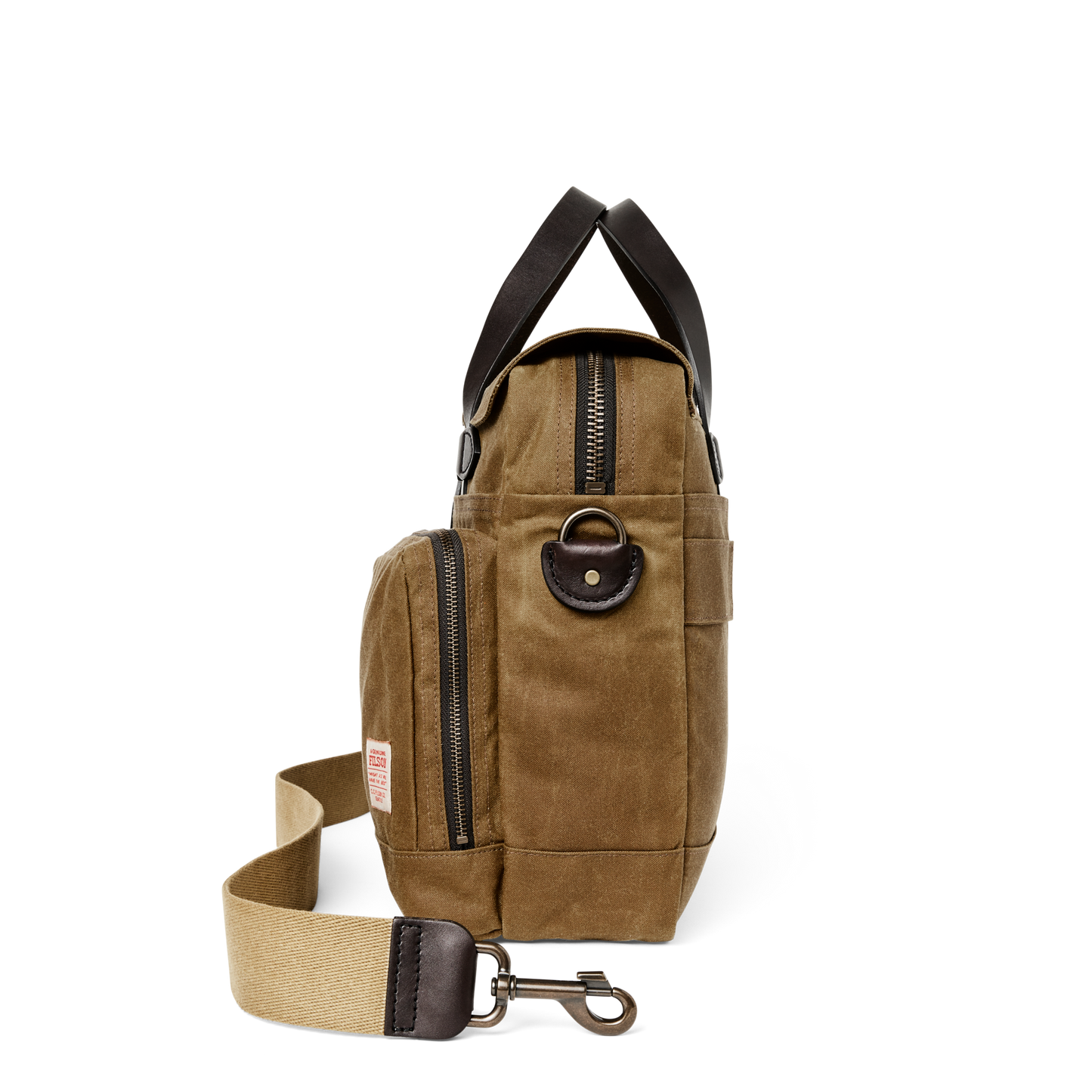 24 Hour Tin Cloth Briefcase - Dark Tan