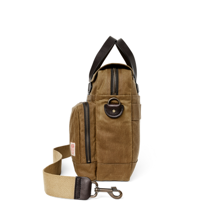 24 Hour Tin Cloth Briefcase - Dark Tan