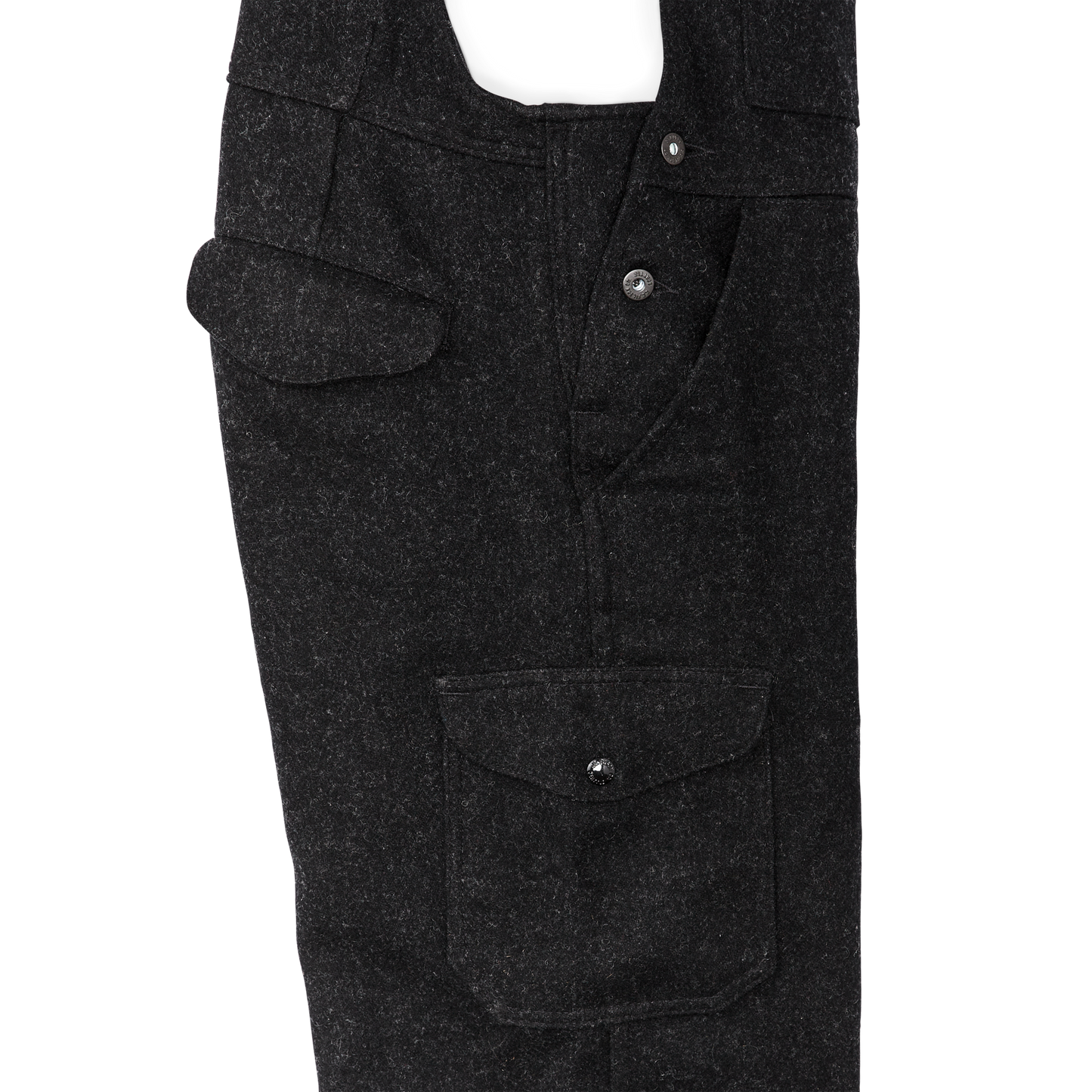 Mackinaw Wool Bibs - Charcoal