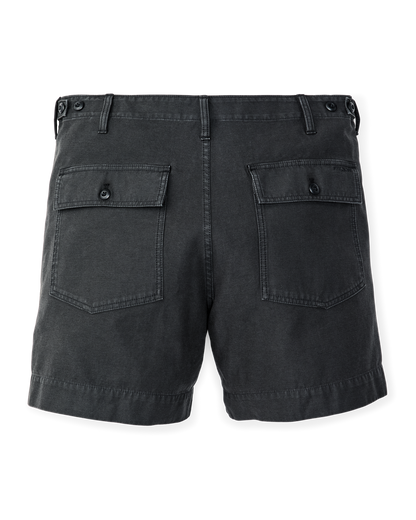 Field Supply Shorts - Washed Faded Black