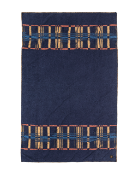 Cotton Blanket - Navy / Irondale