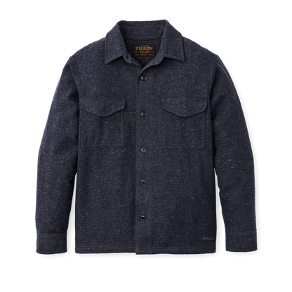 Heathered Wool Jac-shirt - Blue Heather