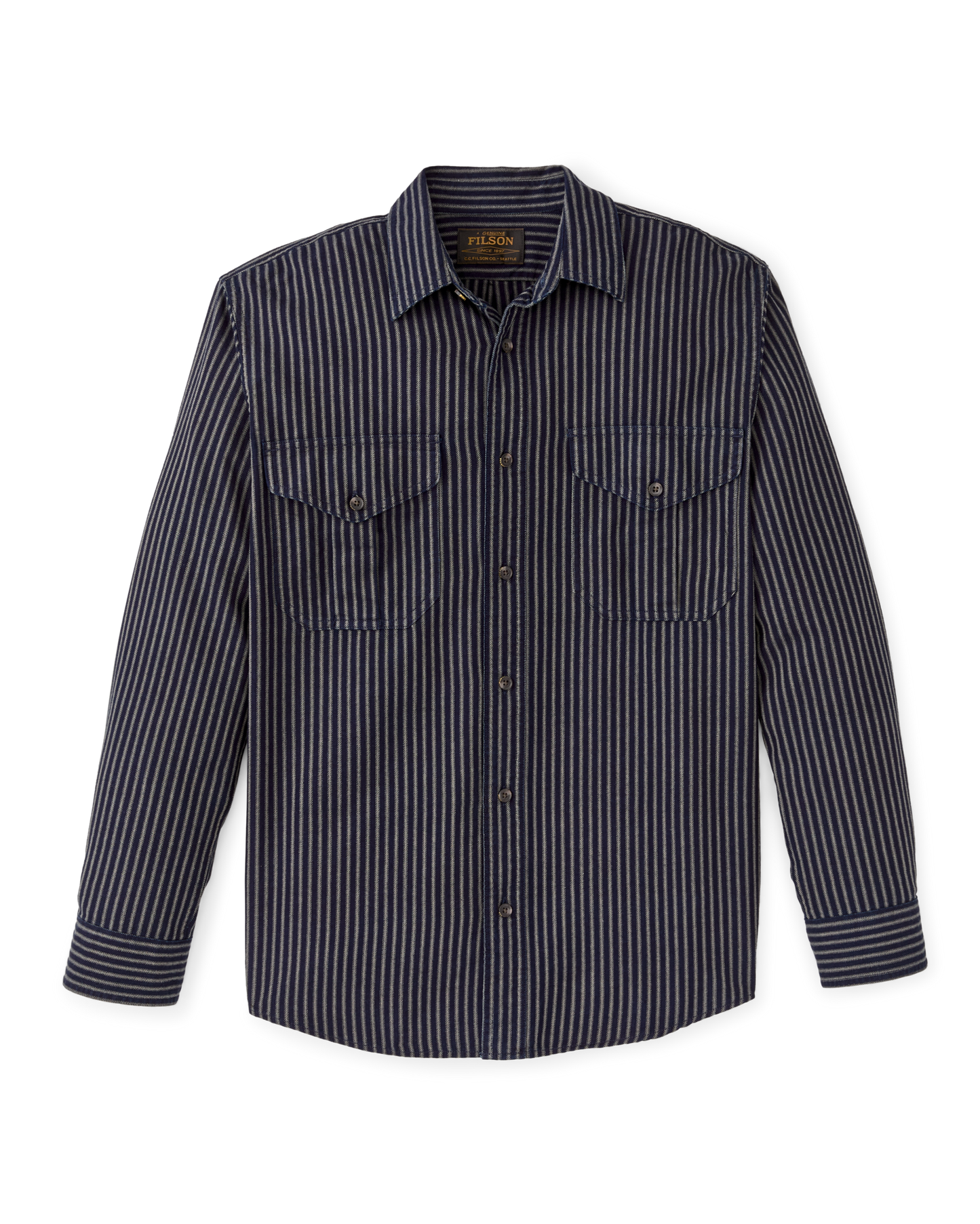 Lightweight Alaskan Guide Shirt - Indigo / Ticking Stripe