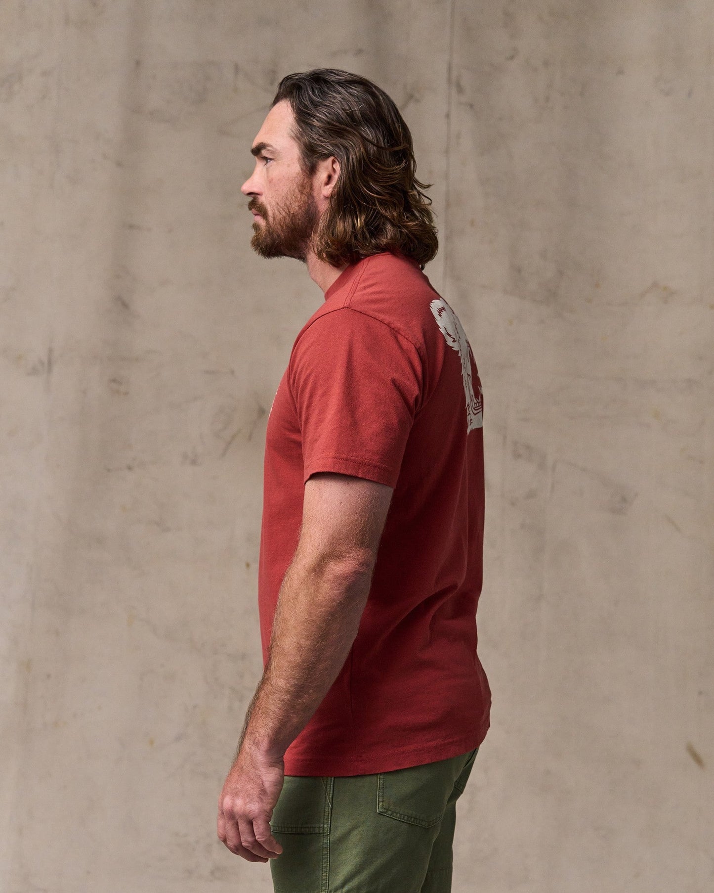 Bear Graphic T-Shirt - Chili Oil