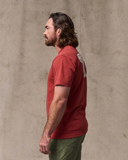 Bear Graphic T-Shirt - Chili Oil