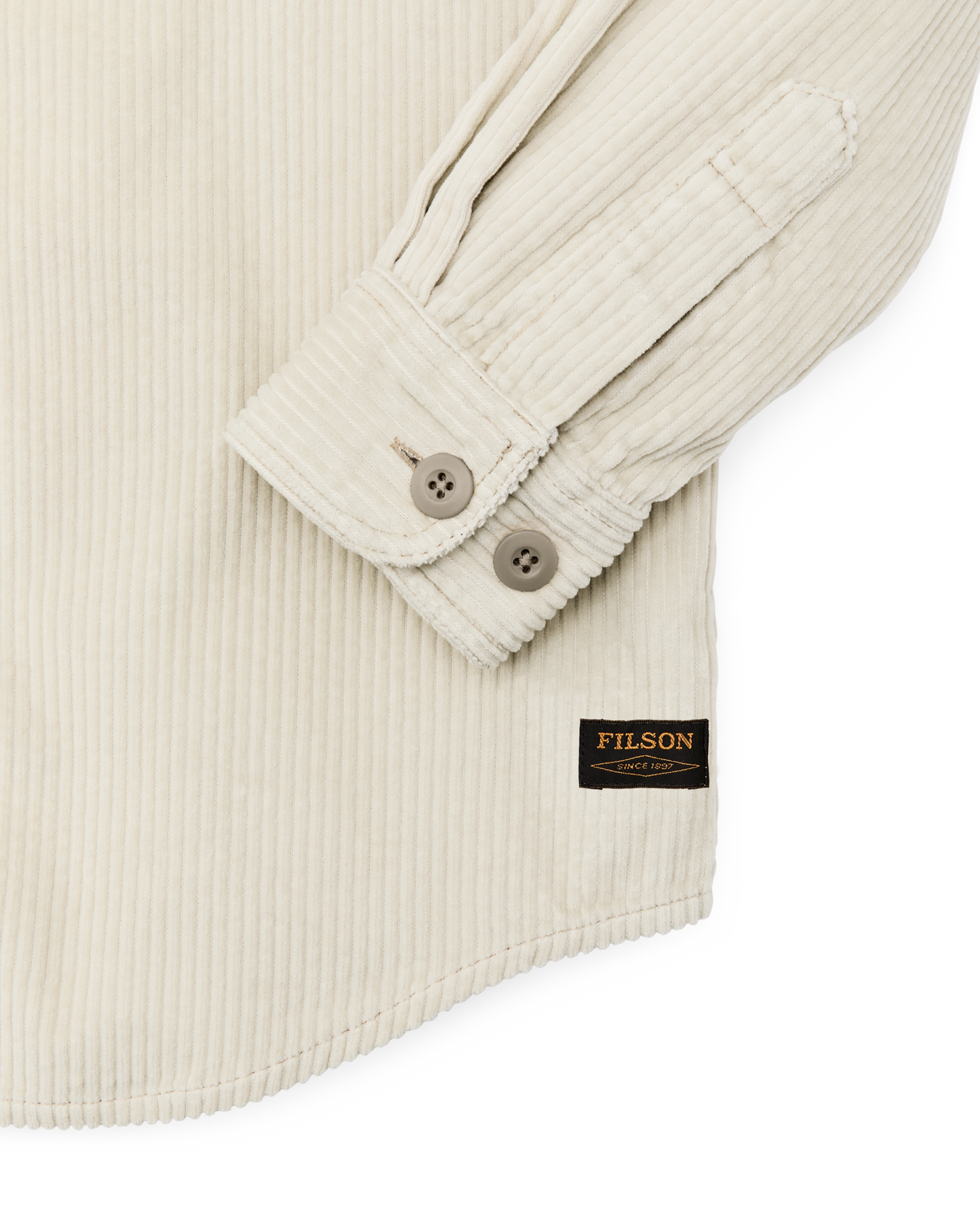 6-wale Corduroy Shirt - Stone