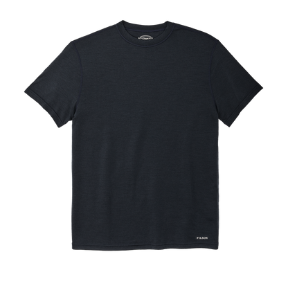 210g Merino Wool Short Sleeve Crewneck T-Shirt - Dark Navy