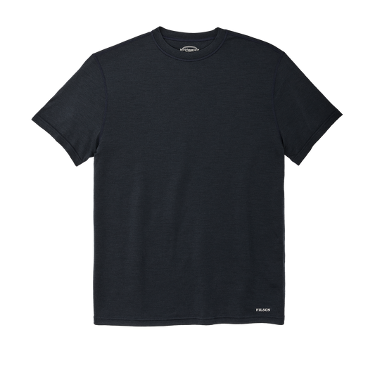210g Merino Wool Short Sleeve Crewneck T-Shirt - Dark Navy