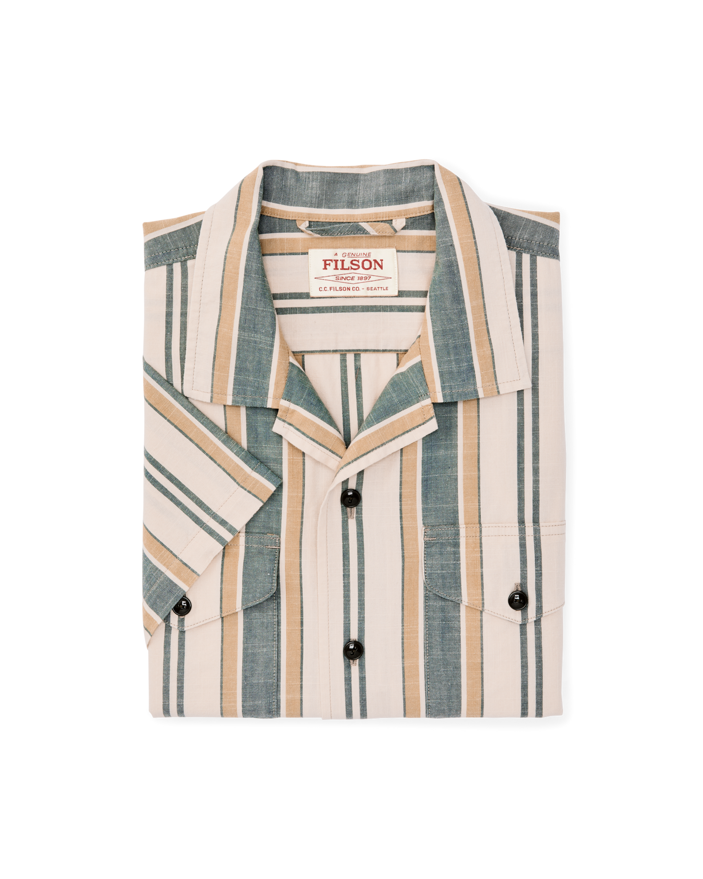 Chambray Camp Shirt - Natural / Khaki