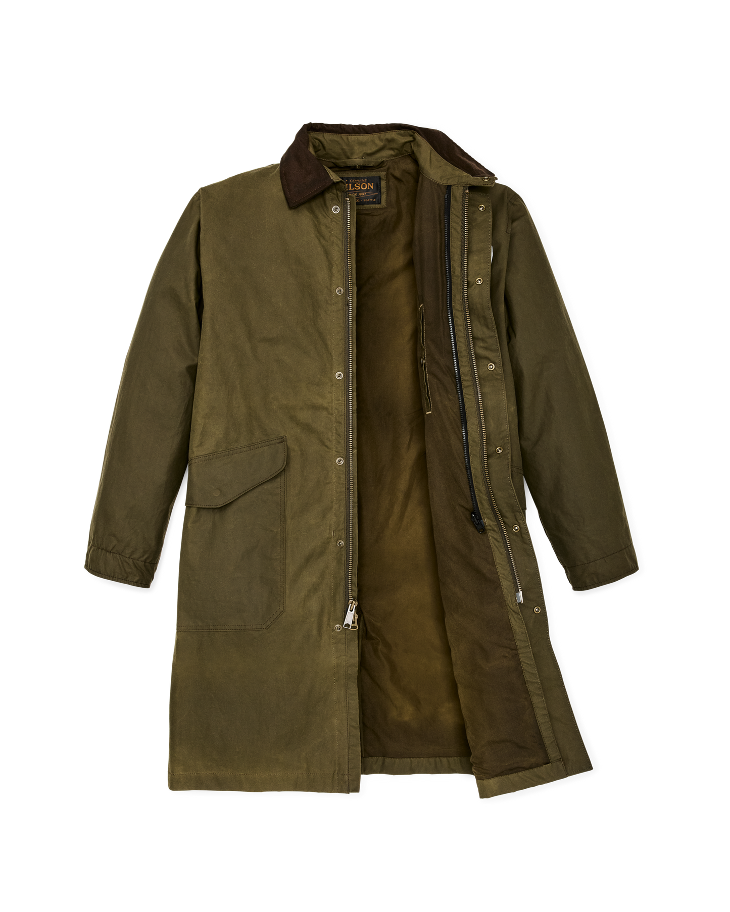 Cover Cloth Trench Coat - Marsh Olive