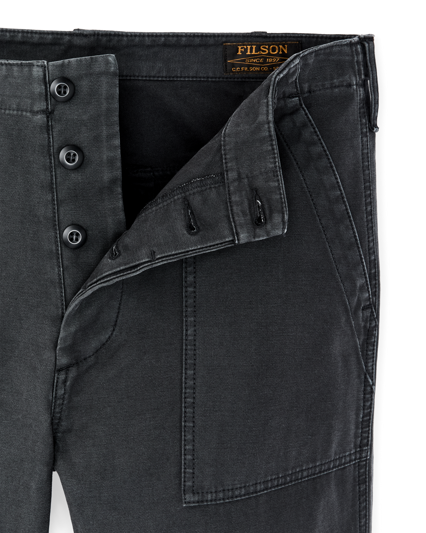 Field Supply Pants - Washed Faded Black