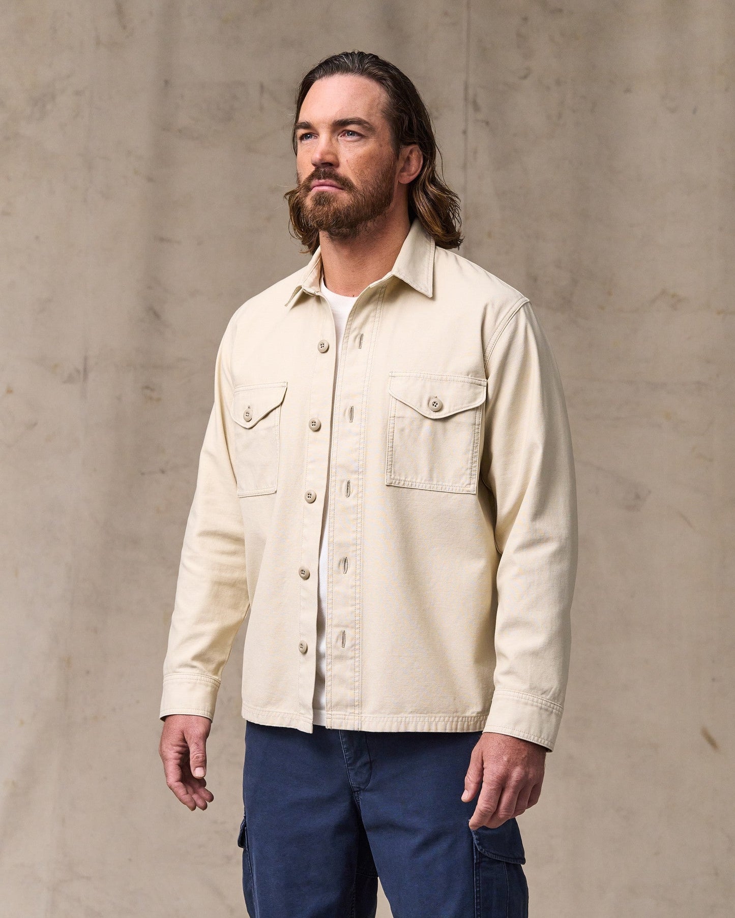Field Jac-Shirt - Washed Oatmeal