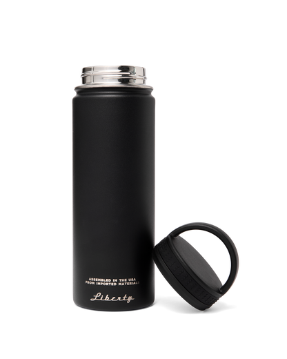 Insulated Water Bottle - Black / Logo