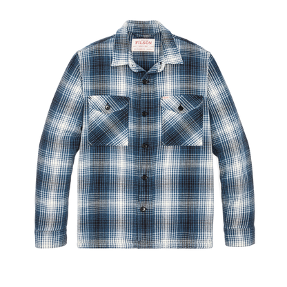 Deer Island Jac-shirt - Cobalt / Natural Shadow Plaid