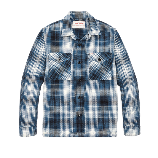 Deer Island Jac-shirt - Cobalt / Natural Shadow Plaid