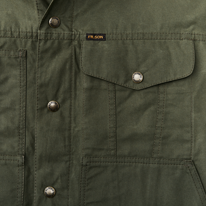 Dry Wax Short Cruiser Jacket - Olive