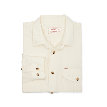 Filson's Washed Feather Cloth Shirt - Ivory
