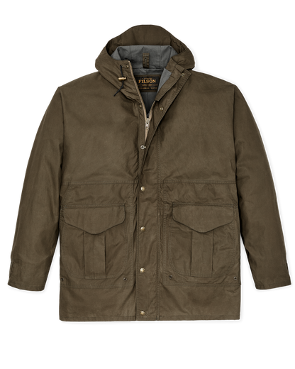 Dry Wax Omak Coat - Burnt Olive