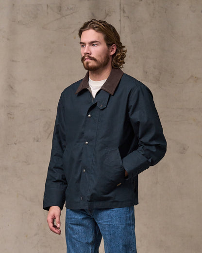 Dry Wax Short Field Jacket - Navy
