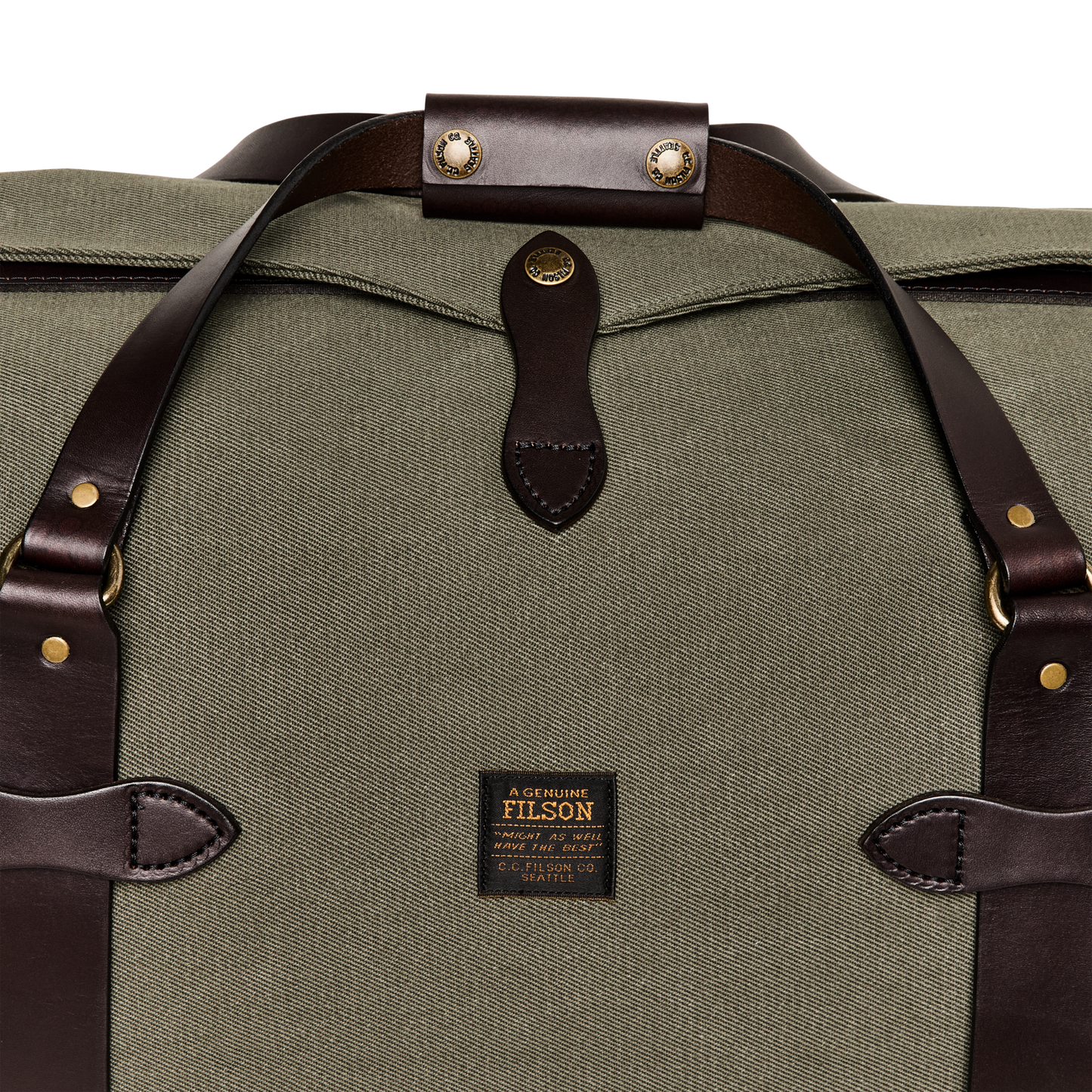 Medium Rugged Twill Duffle Bag - Otter Green