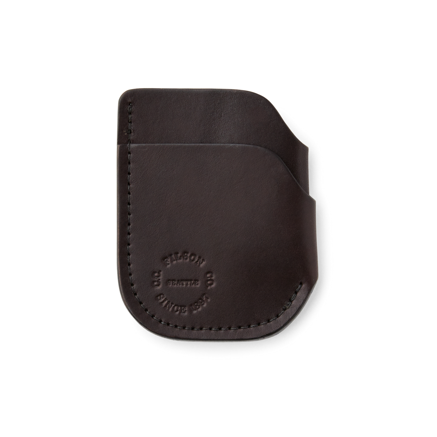 Bridle Leather Front Pocket Cash & Card Case - Brown Leather