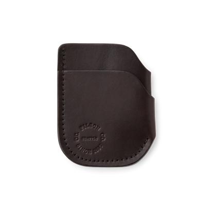 Bridle Leather Front Pocket Cash & Card Case - Brown Leather