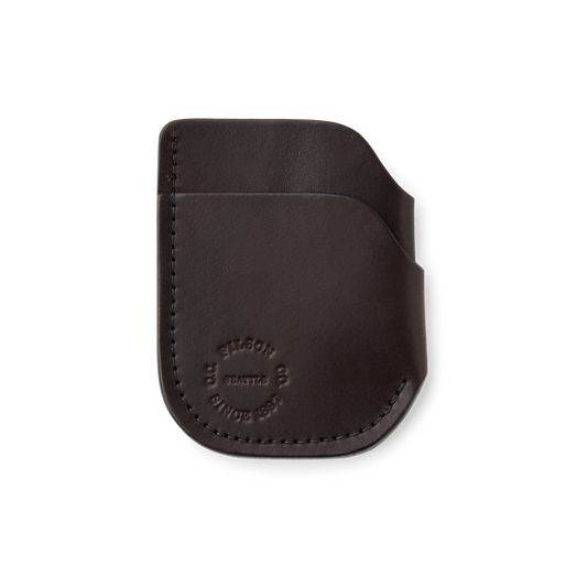 Bridle Leather Front Pocket Cash & Card Case - Brown Leather
