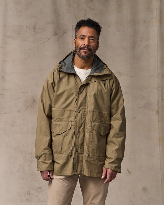 Dry Wax Omak Coat - Dark Beige