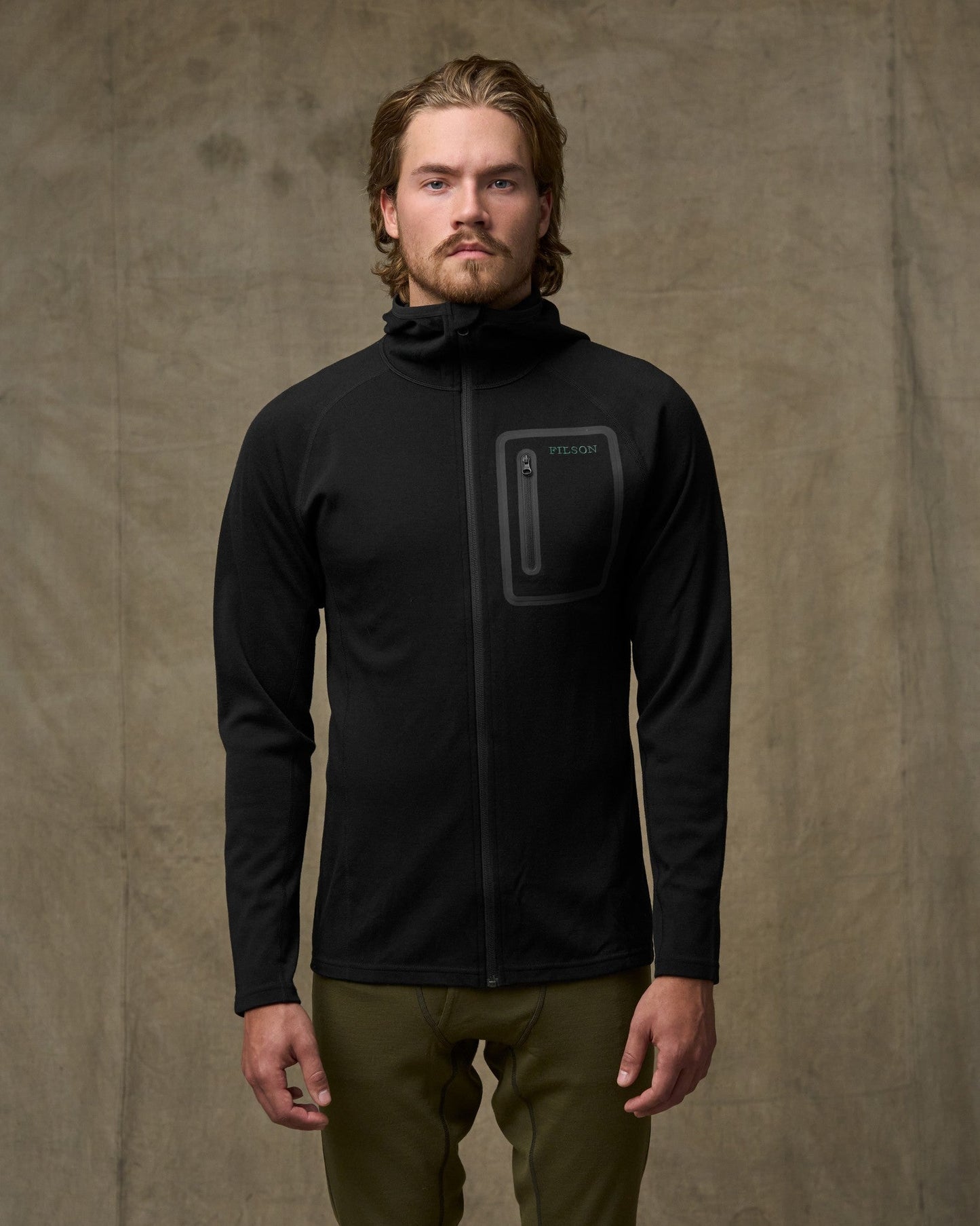 400g Merino Wool Hoodie - Black