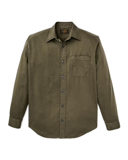 4.5-oz. Twill Shirt - Military Olive