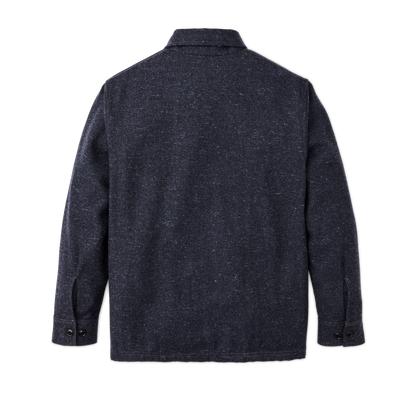 Heathered Wool Jac-shirt - Blue Heather