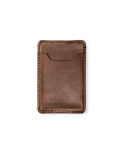 Filson Leather Card Case - Natural Brown