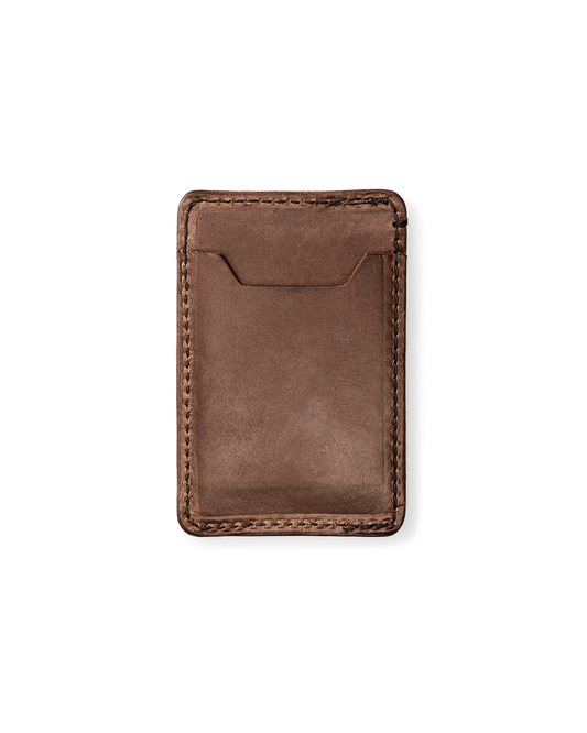 Filson Leather Card Case - Natural Brown