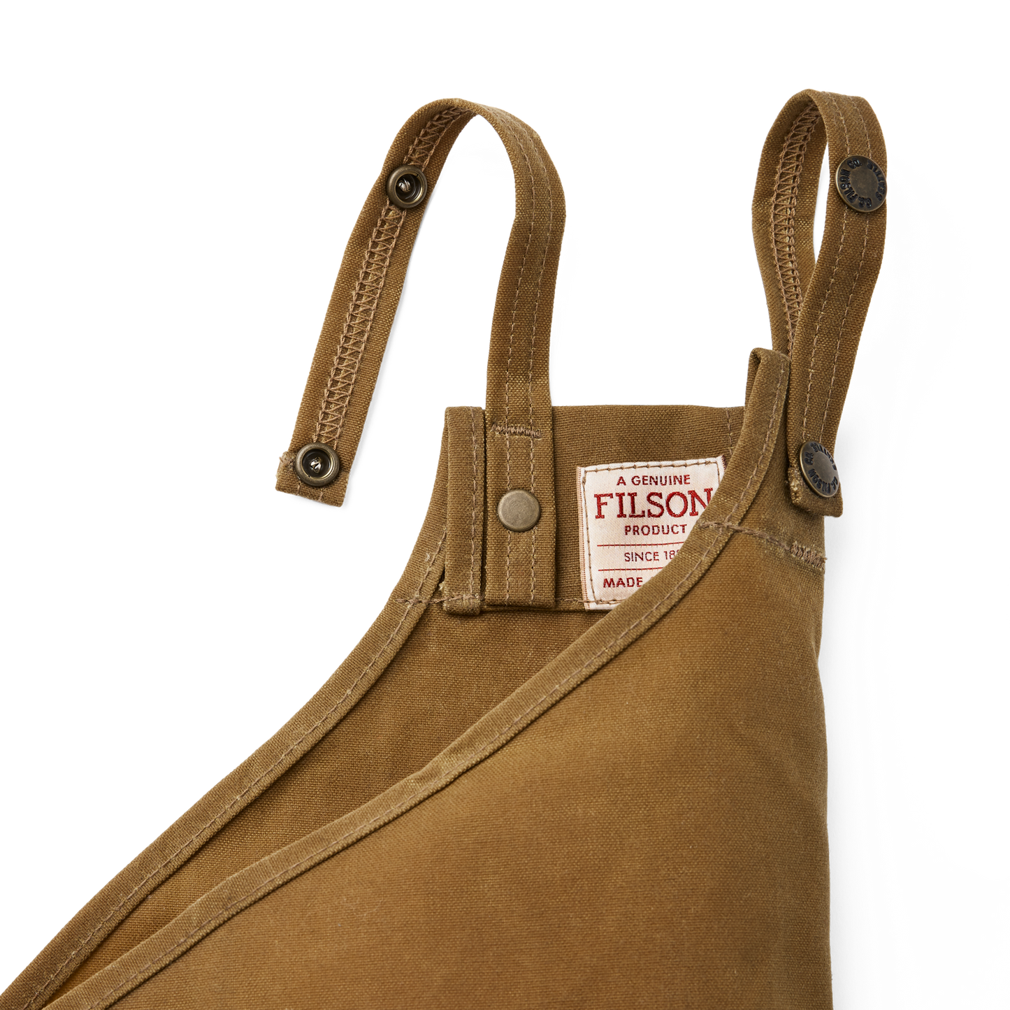 Double Tin Cloth Chaps With Zipper - Dark Tan