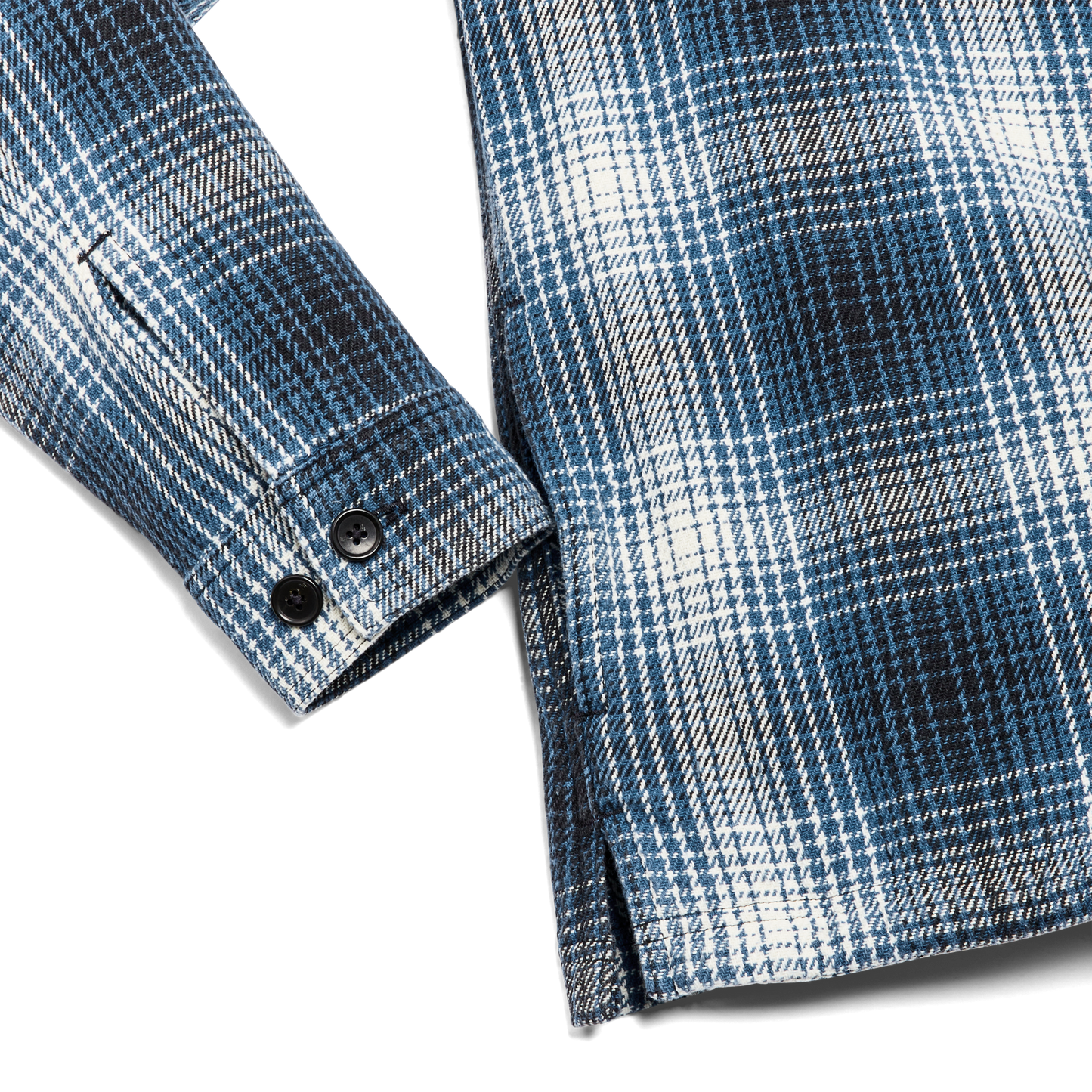 Deer Island Jac-shirt - Cobalt / Natural Shadow Plaid