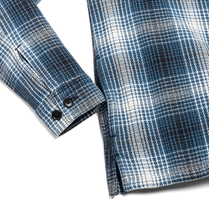 Deer Island Jac-shirt - Cobalt / Natural Shadow Plaid