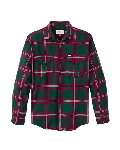 Lightweight Alaskan Guide Shirt - Green / Burgundy / Multi Plaid
