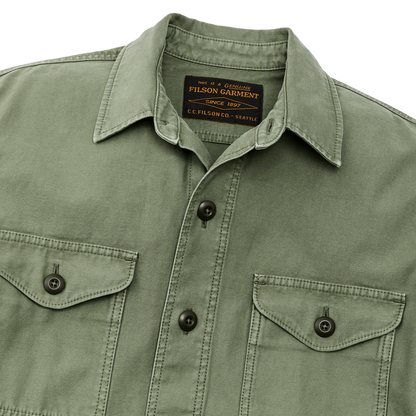 Field Jac-shirt - Washed Fatigue Green