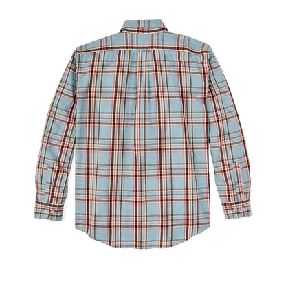 Filson's Washed Feather Cloth Shirt - Light Blue / Red / Natural Plaid