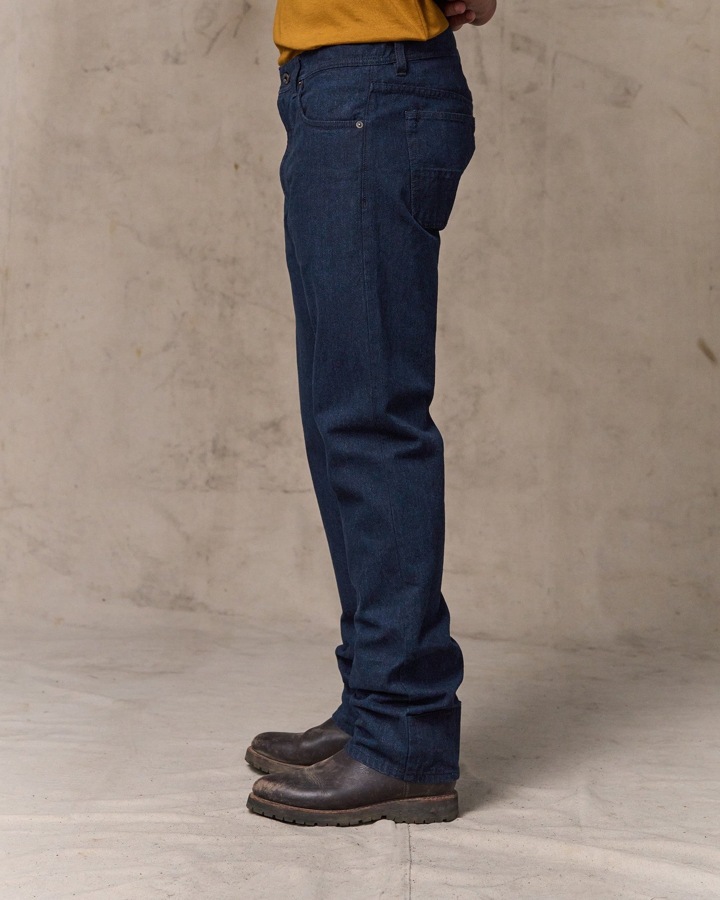 Dry Tin Cloth 5-pocket Pants - Indigo