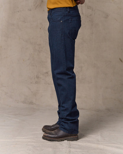 Dry Tin Cloth 5-pocket Pants - Indigo