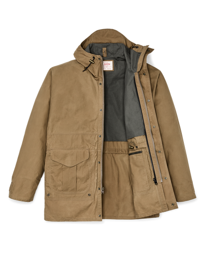 Dry Wax Omak Coat - Dark Beige