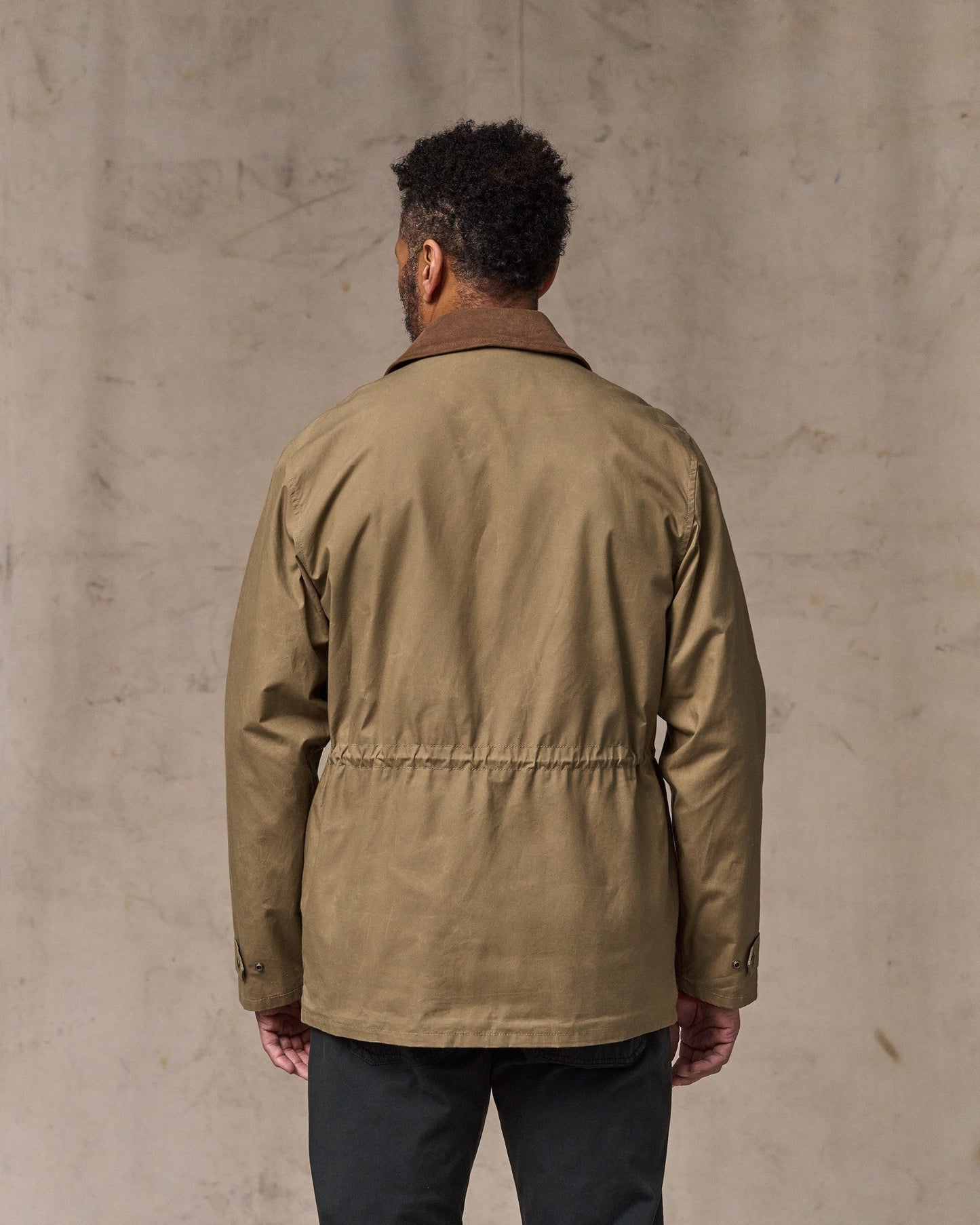 Dry Wax Mile Marker Coat - Dark Beige