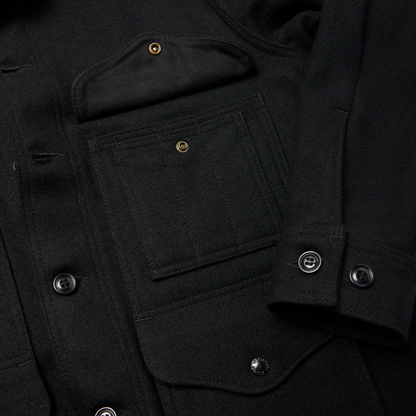Mackinaw Wool Cruiser Jacket - Dark Navy / Solid