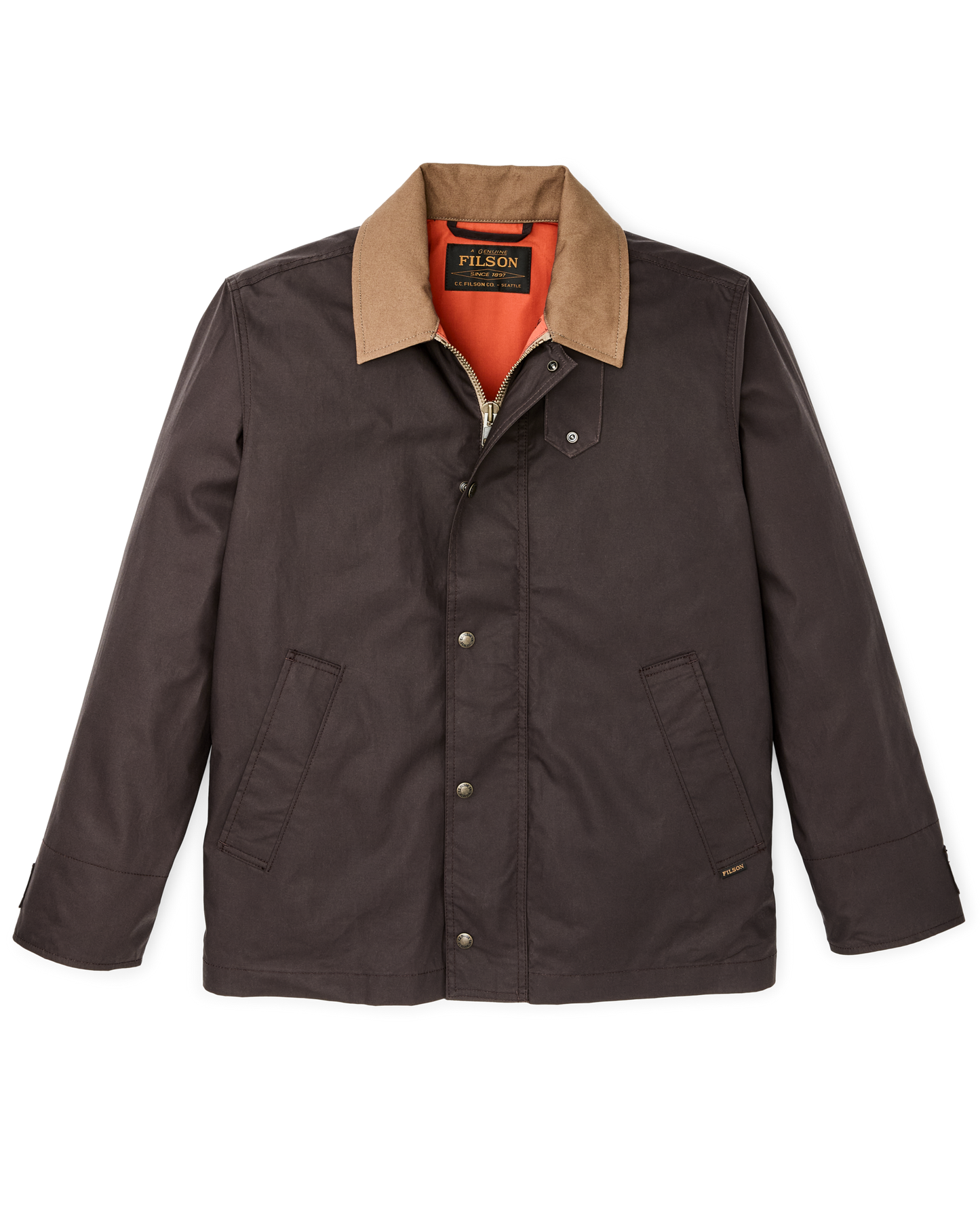 Dry Wax Short Field Jacket - Dark Brown