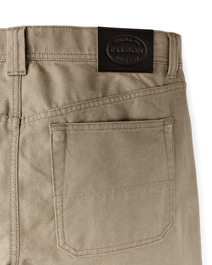 Dry Tin Cloth 5-pocket Pants - Gray Khaki