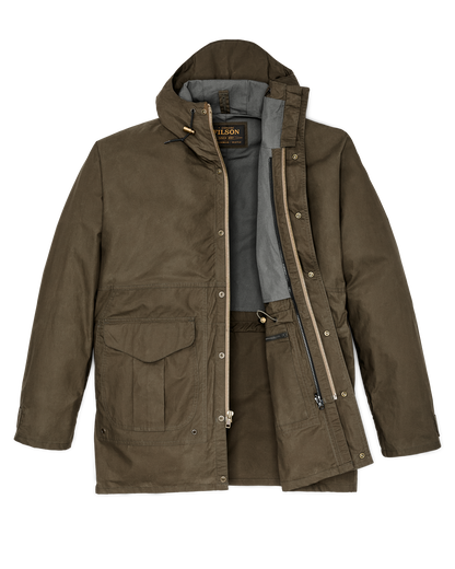 Dry Wax Omak Coat - Burnt Olive