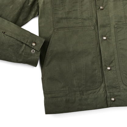 Dry Wax Short Cruiser Jacket - Olive